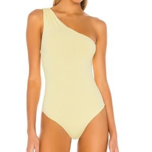 Yellow Privacy Please Bodysuit